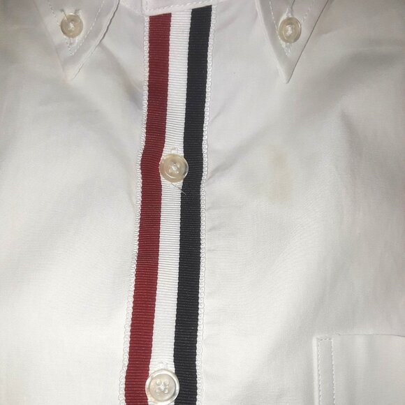 RARE Thom Browne exposed placket logo shirt - Picture 5 of 8